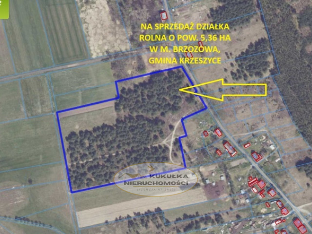 Działka Sprzedaż Brzozowa