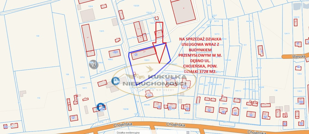 Obiekt Sprzedaż Dębno Chojeńska